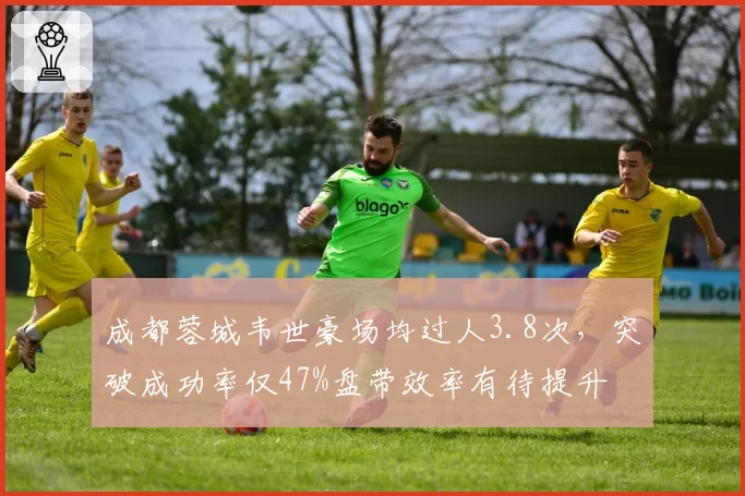 成都蓉城韦世豪场均过人3.8次,突破成功率仅47%盘带效率有待提升
